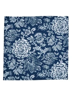 Bedeck of Belfast Set of 4 Midnight Navy Morsan 100% Cotton Napkins^ Table Linen, Placemats & Coasters