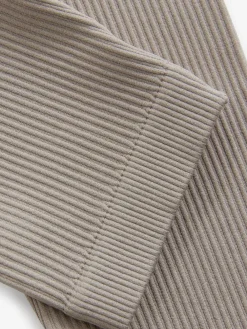 Next Beige Seamless Ribbed High Waist Leggings (3-16yrs)^ Pants & Leggings|Pants & Leggings