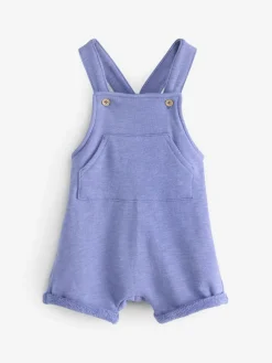 Benetton Baby Blue Short Terry Dungarees^BOY Dungarees