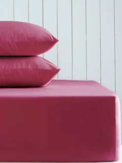 Next Berry Pink Cotton Rich Extra Deep Fitted Bed Sheet^ Bedsheets & Pillow Cases