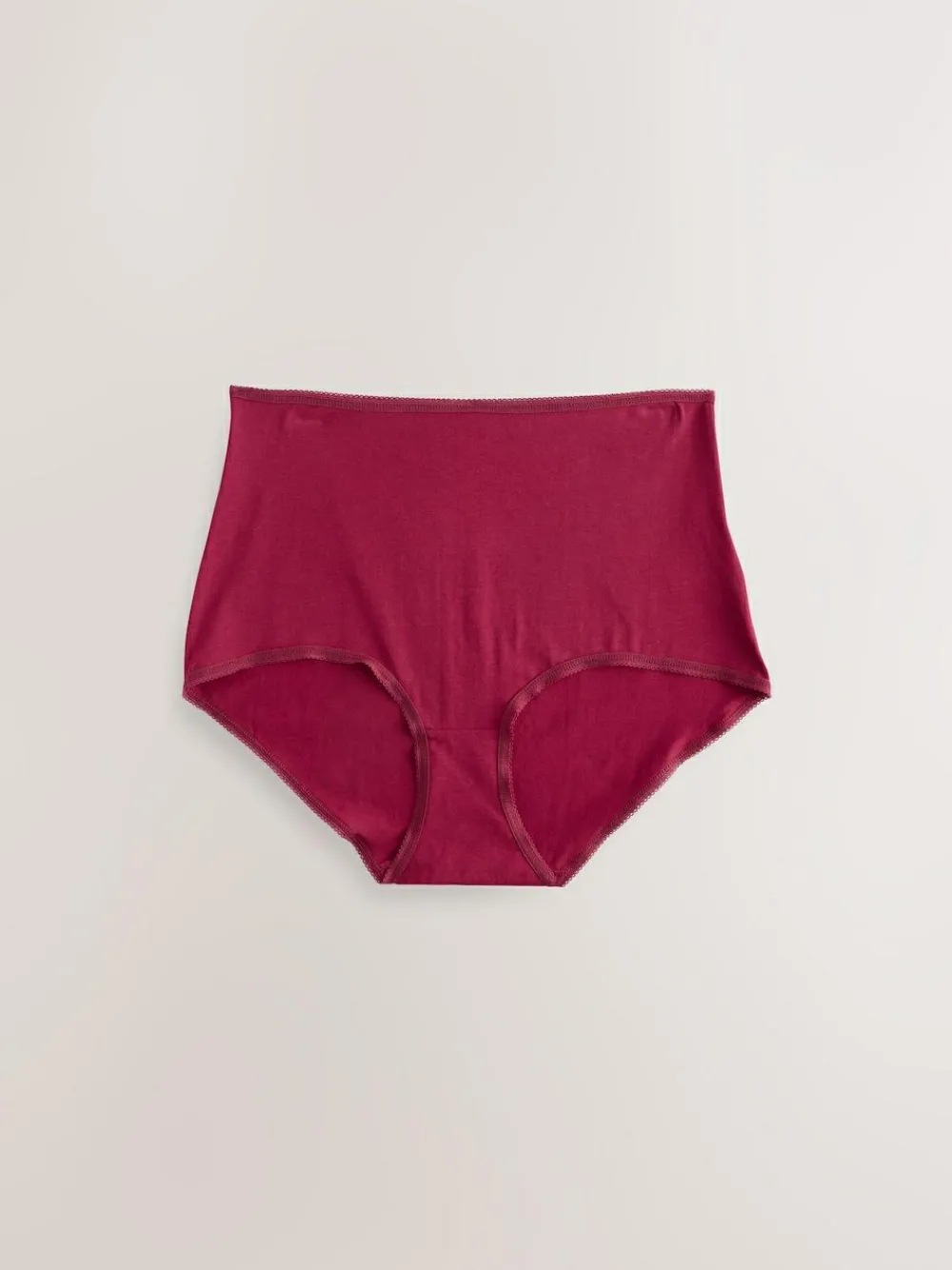 Next Berry Pink Full Brief Cotton Rich Knickers 5 Pack^Women Panties