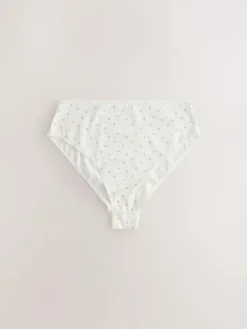 Next Berry Pink High Waist High Leg Cotton Rich Knickers 5 Pack^Women Panties