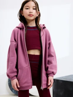 Next Berry Pink Zip Through Hoodie (3-16yrs)^ Sweatshirts & Hoodies