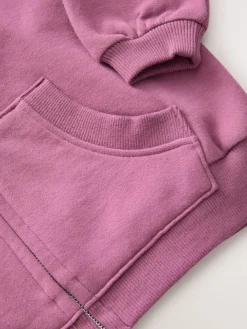 Next Berry Pink Zip Through Hoodie (3-16yrs)^ Sweatshirts & Hoodies