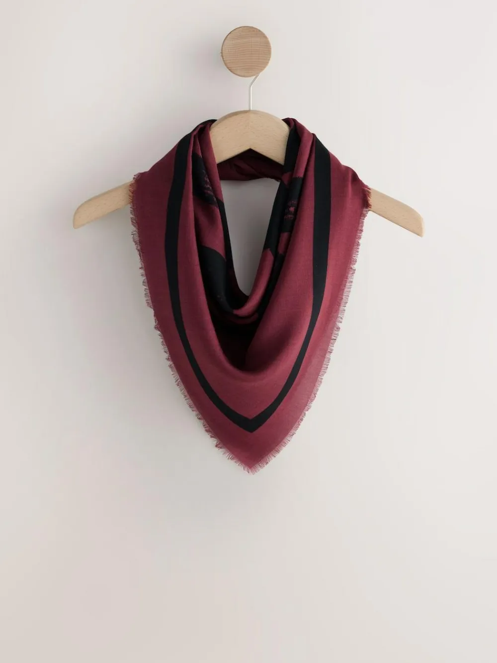 Next Berry Red N Swirl Square Lightweight Scarf^Women Hats, Gloves & Scarves|Hats, Gloves & Scarves
