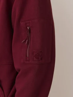 Discount Next Overhead Hoodie Utility Berry Red