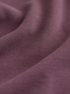 Next Berry Red Regular Fit Heavyweight Cotton Rich Crew Neck Sweatshirt^ Nightwear|Sweatshirts & Hoodies