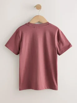 Next Berry Red Regular Fit Short Sleeve T-Shirt (3-16yrs)^BOY Tops