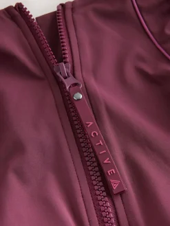 Online Next Berry Wine Active High Neck Tummy Control Swimsuit