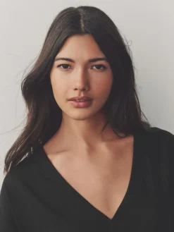 Next 100% Cotton Cap Sleeve V-Neck Mini Dress^Women Dresses