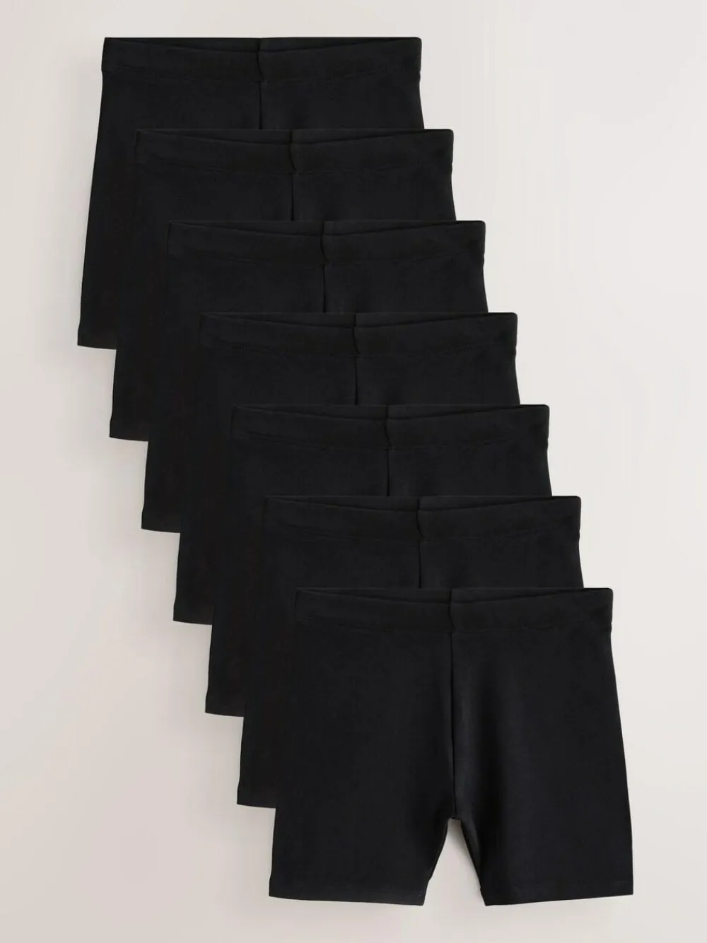 Next Black 7 Pack Cotton Rich Stretch Cycle Shorts (3-16yrs)^ Shorts & Skirts