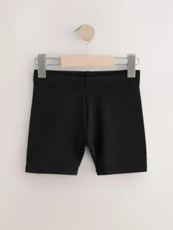 Next Black 7 Pack Cotton Rich Stretch Cycle Shorts (3-16yrs)^ Shorts & Skirts
