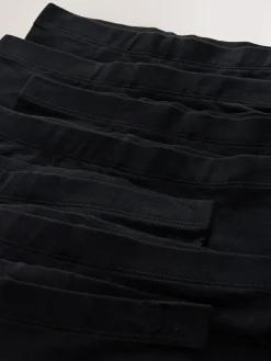 Next Black 7 Pack Cotton Rich Stretch Cycle Shorts (3-16yrs)^ Shorts & Skirts