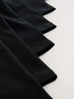 Next Black 7 Pack Cotton Rich Stretch Cycle Shorts (3-16yrs)^ Shorts & Skirts