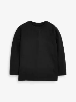 Sale Next 2 Pack Long Sleeve T-Shirts (3-16yrs) Black