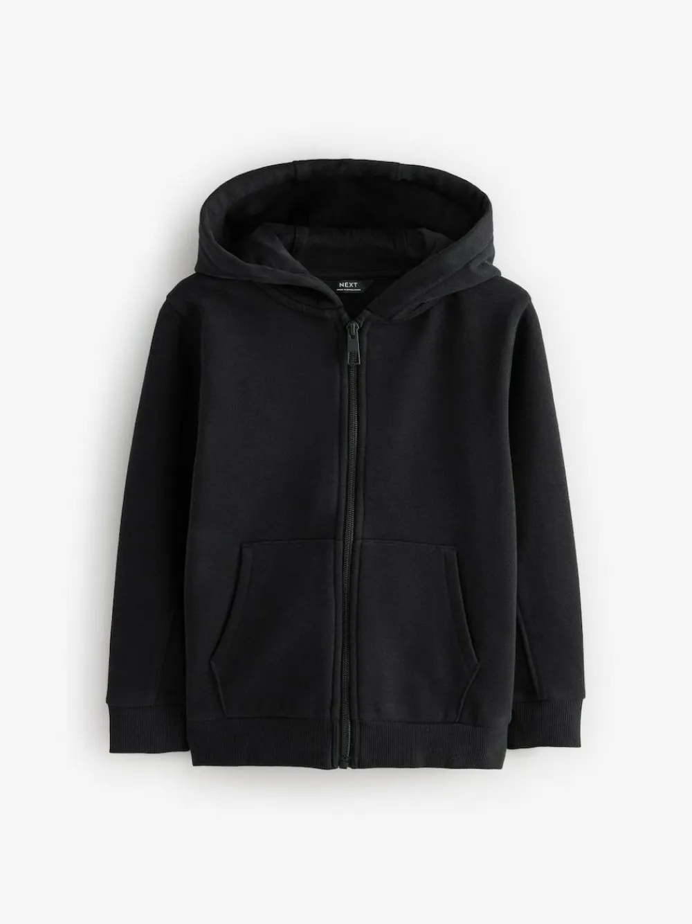 Next Black 1 Pack Plain Zip Through Hoodie (3-16yrs)^BOY Sweatshirts & Hoodies