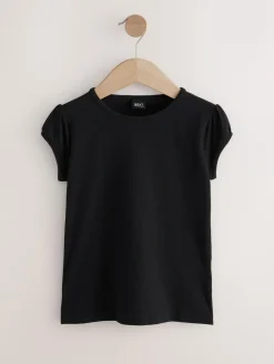 Hot Next Black 2 Pack Puff Sleeve T-Shirts (3-16yrs)