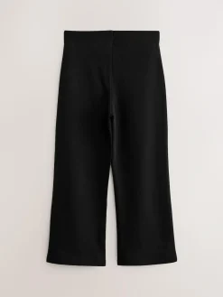 Hot Next 2 Pack Pull-On Cotton Rich Stretch Boot Cut School Trousers (3-17yrs) Black