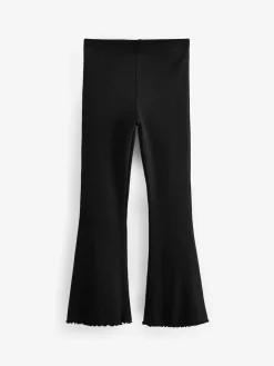 Hot Next Black 1 Pack Rib Flare Leggings (3-16yrs)