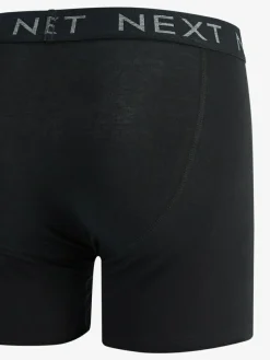 Next Black 15 Pack Sports Longer Length A-Front Boxers^ Underwear|Underwear