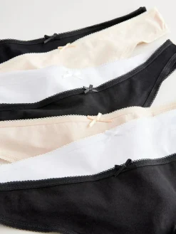 Next Thong Cotton Rich Knickers 7 Pack^Women Panties|All Lingerie