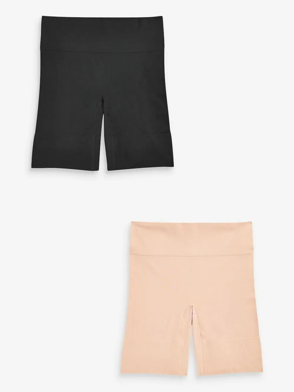 Clearance Next Seamless Smoothing Anti-Chafe Shorts 2 Pack Black / Pastel Rose Nude