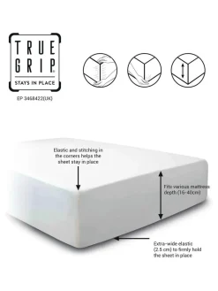 Next 300 Thread Count Collection Luxe 100% Cotton Deep Fitted Sheet^ Bedsheets & Pillow Cases