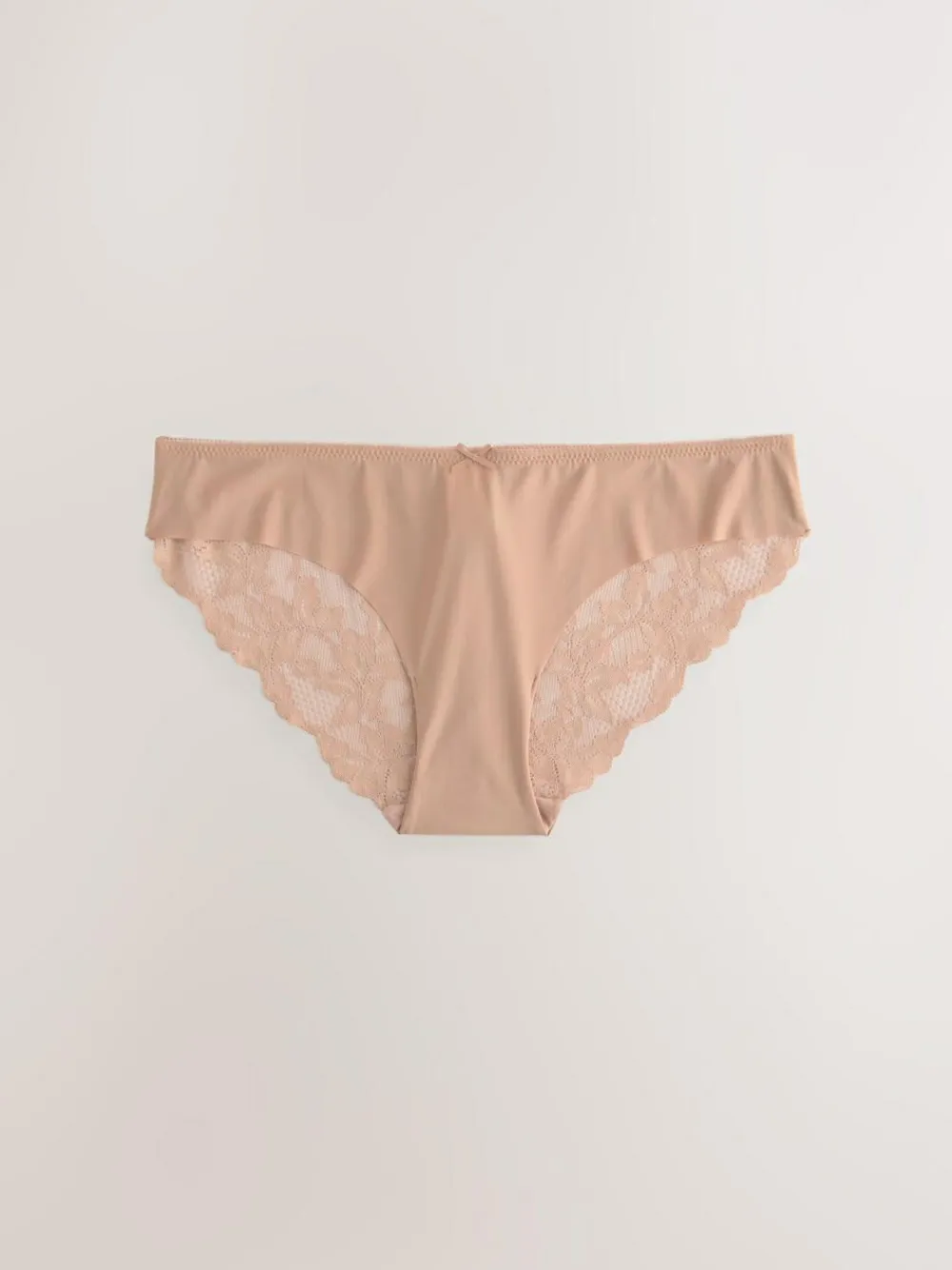 Outlet Next Brazilian No VPL Lace Back Briefs 5 Pack Black / White / Praline Nude