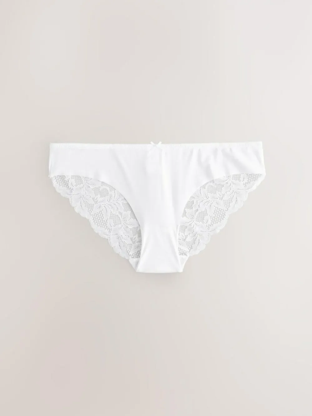 Outlet Next Brazilian No VPL Lace Back Briefs 5 Pack Black / White / Praline Nude