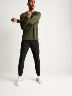 New Next Active Gym Woven Training Joggers Black