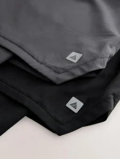 New Next Black Active 2-In-1 Shorts 2 Pack