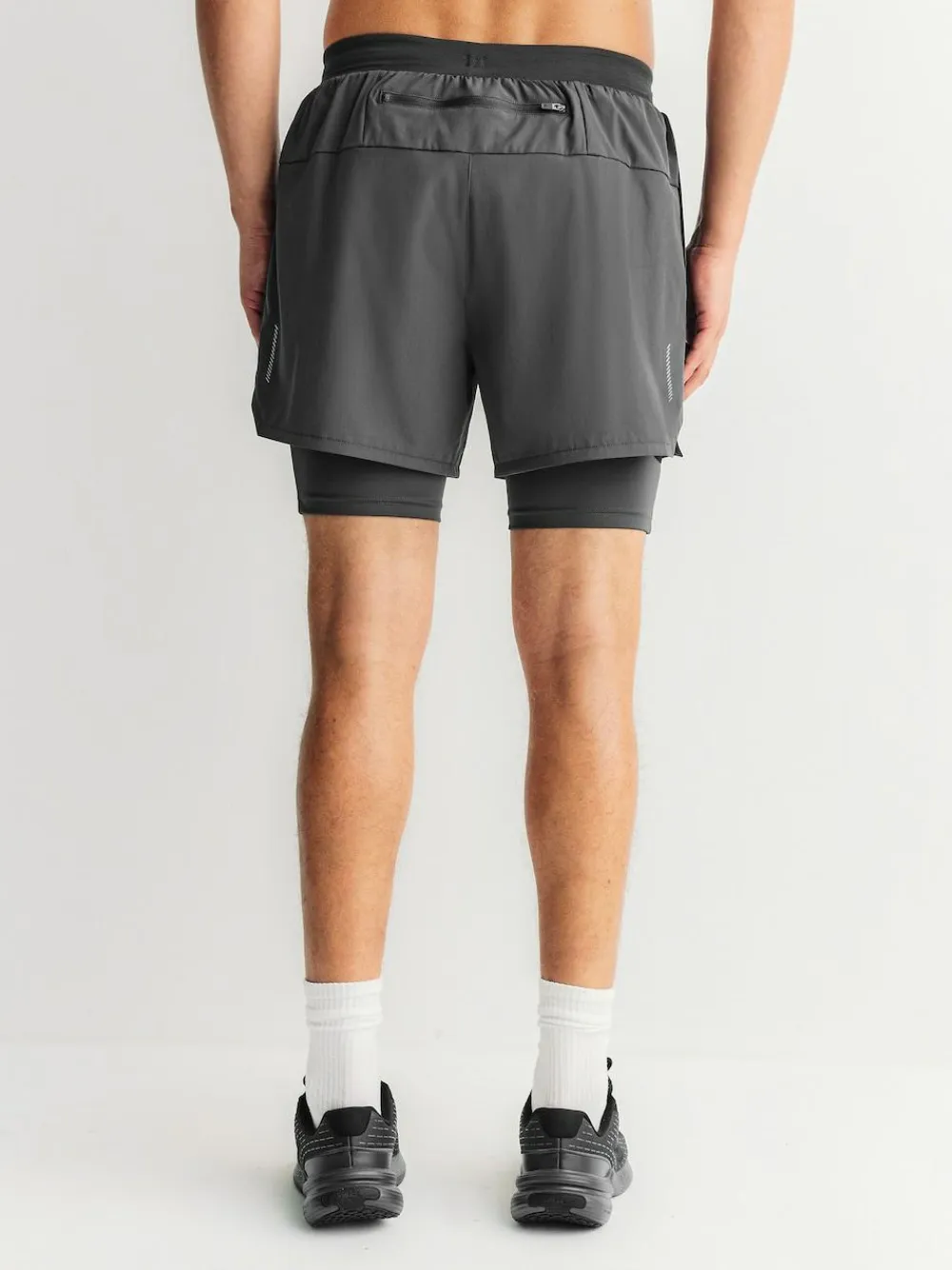 New Next Black Active 2-In-1 Shorts 2 Pack