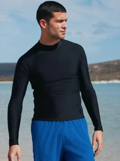 New Next Black Active Long Sleeve Rash Vest
