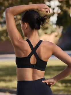 Discount Next Active Sports High Impact Dry Tech Crop Tops 2 Pack Black