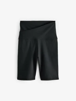 Next Black Active Sports Wrap Waist Cycling Shorts^Women Shorts