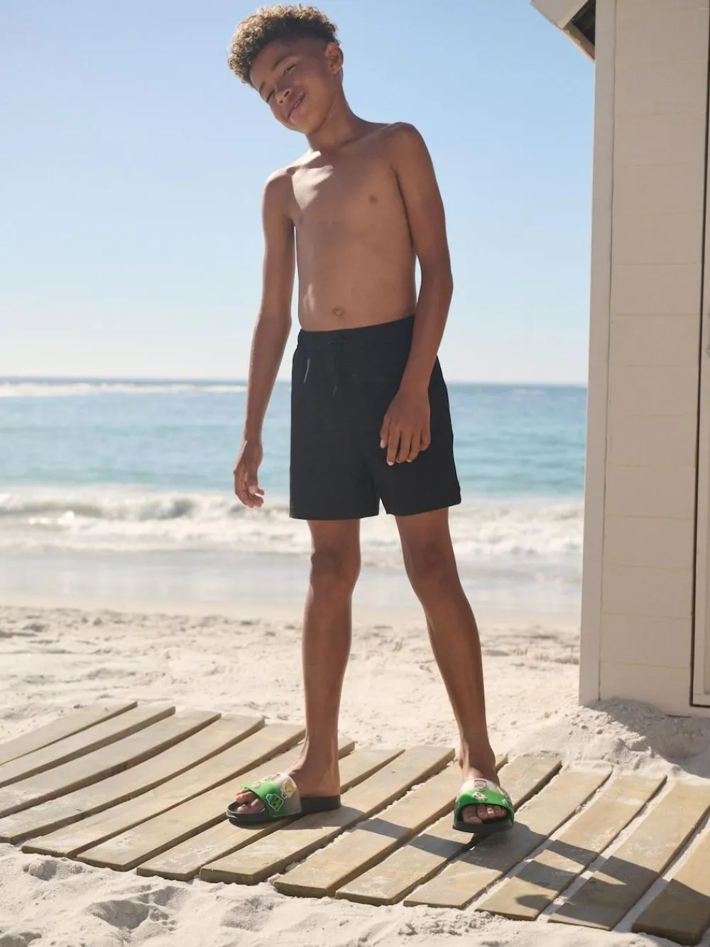 Clearance Next Active Swim Shorts (3-16yrs) Black