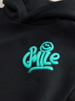 Next Black and Grey Printed Hoodie and Carpenter Joggers Set (3mths-7yrs)^BOY Newborn Clothing|Sets & Co-Ords