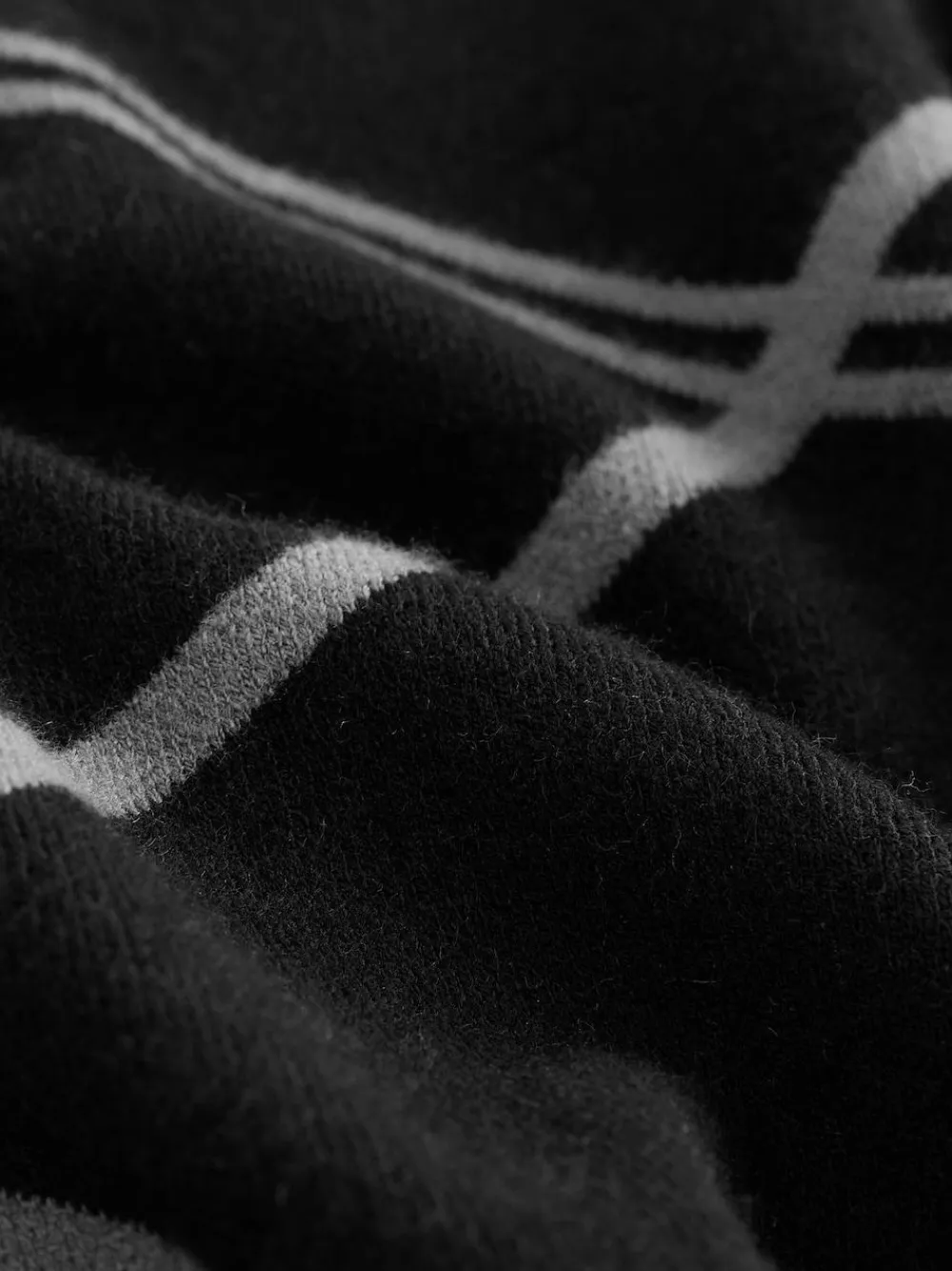 Next Black Argyle Knitted Zip Neck Polo Shirt (3-16yrs)