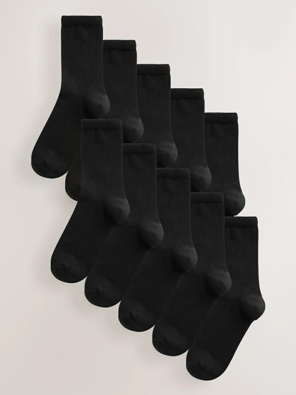 Hot Next Black Basic Ankle Socks 10 Pack