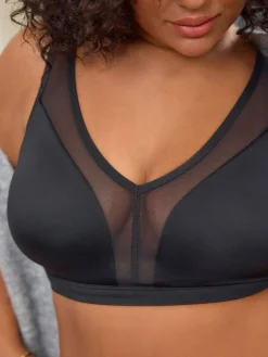 Outlet Next B-H Total Support Non Wire Ultimate Comfort Bra Black