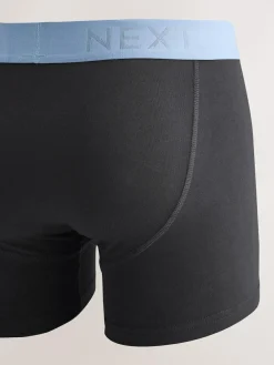 Next Black Blue/Brown Waistbands A-Front Boxers 10 Pack^ Underwear|Underwear