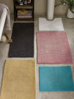 Next Black Bobble Bath Mat^ Towels & Bathmats