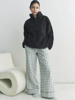 Discount Next Black Borg Half Zip Fleece