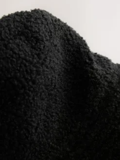 Best Next Borg/Nylon Reversible Bucket Hat Black