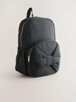 Next Black Bow Backpack^ Bags