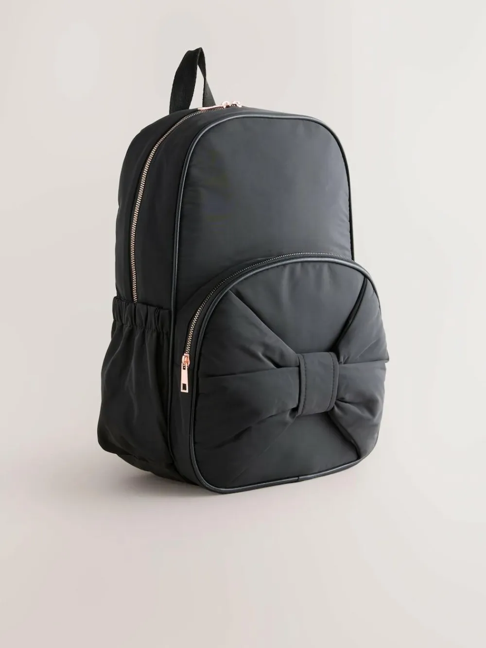 Next Black Bow Backpack^ Bags