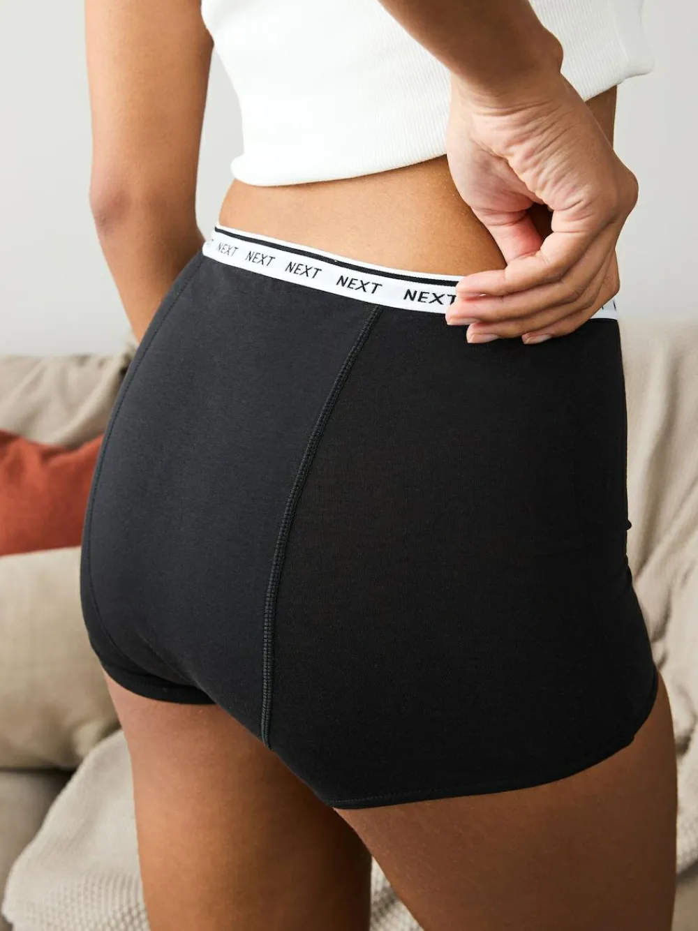 Next Boyshort Heavy Flow Period Knickers 2 Pack^Women Panties