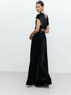 Outlet Next Bridesmaid Velvet Multiway Maxi Dress Black
