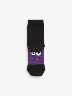 Discount Next Black/ Bright Faces Cotton Rich Socks 7 Pack