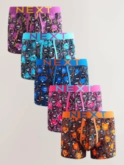 Online Next Black Bright Monster A-Front Boxers